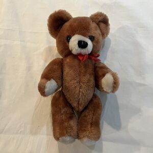 Vintage 1968 Dakin Brown Teddy Bear 12" Plush Jointed